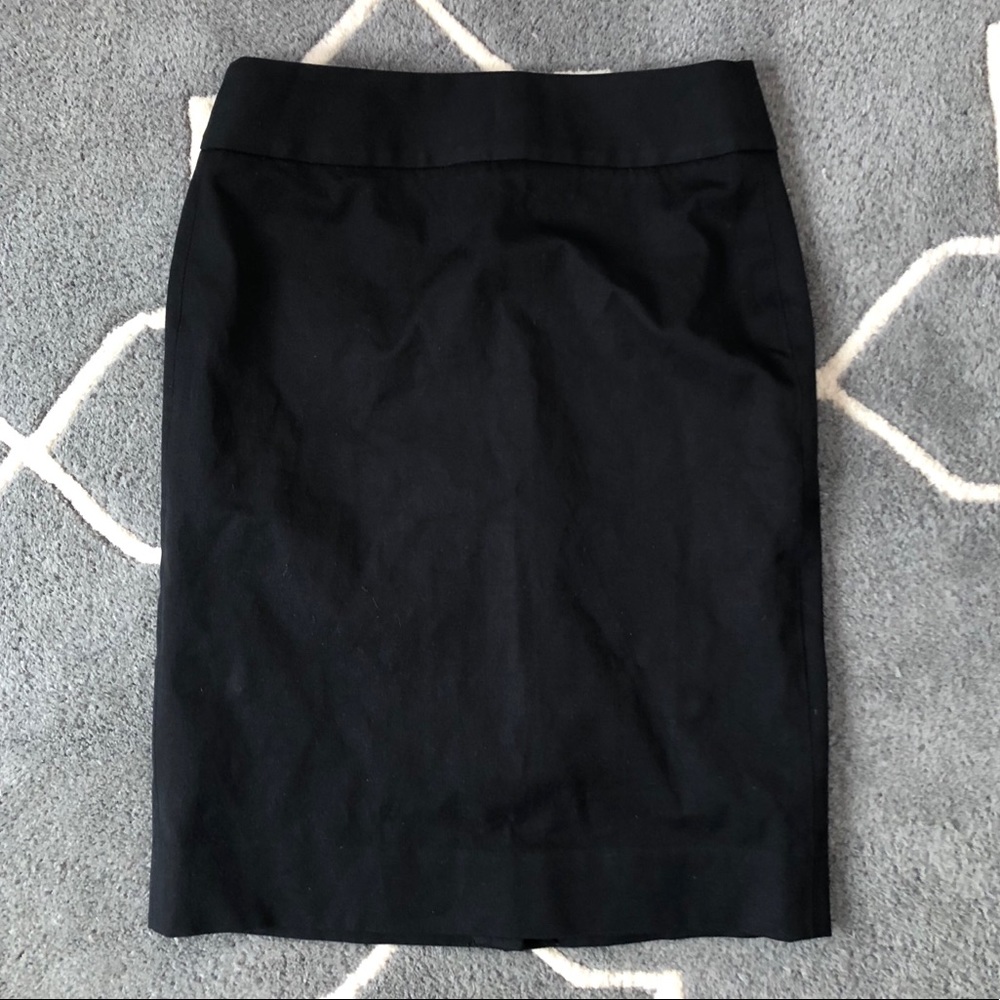 banana republic black pencil skirt size6